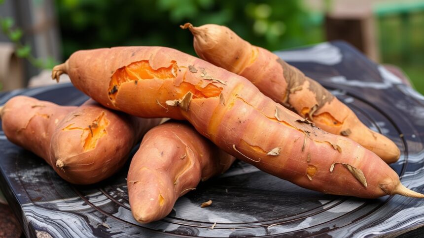 how far did sweet potatoes travel to texas